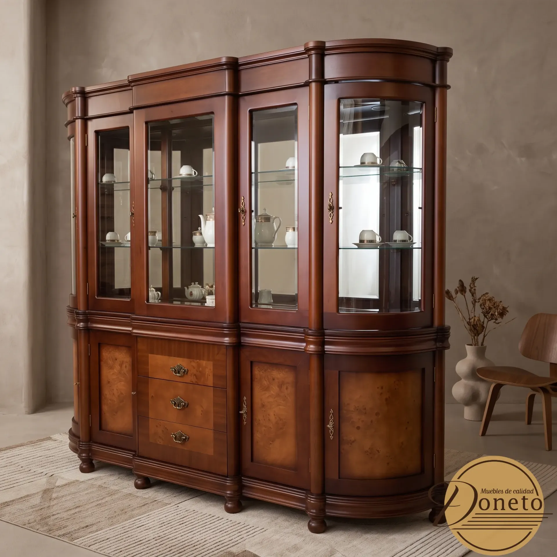 Vitrina Venecia (Roble, De 2.40 m)