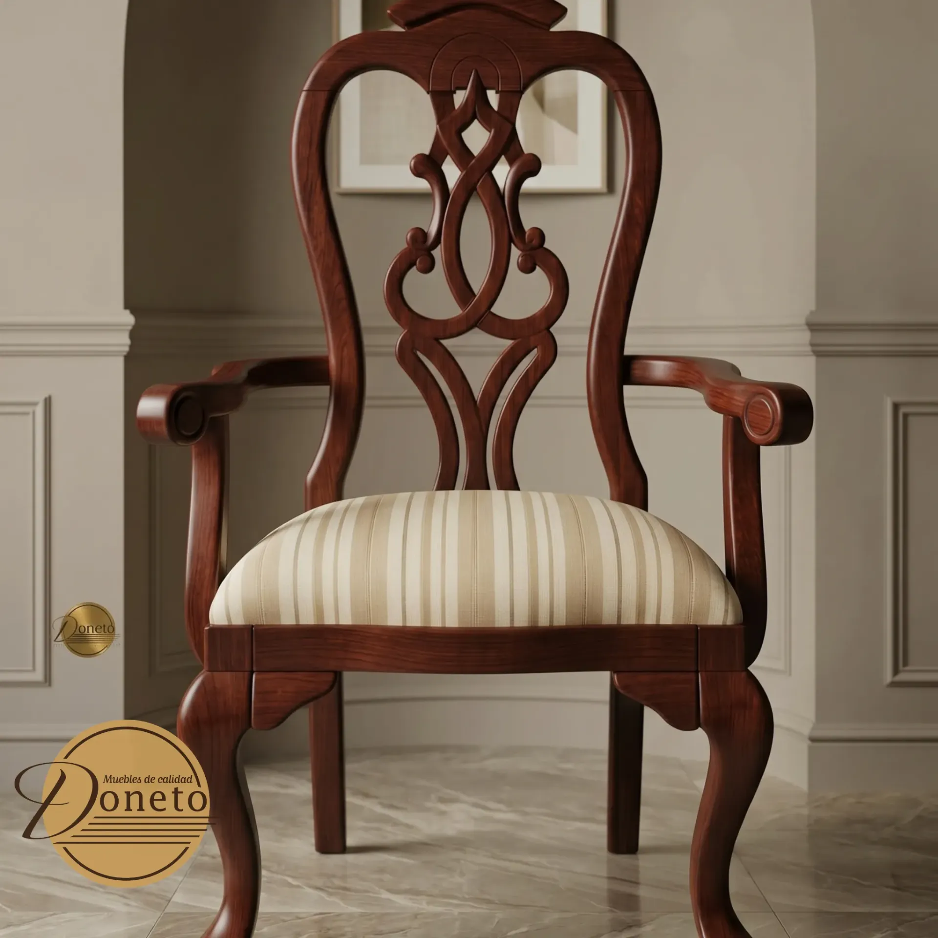 Sillón Reina Ana (Roble)
