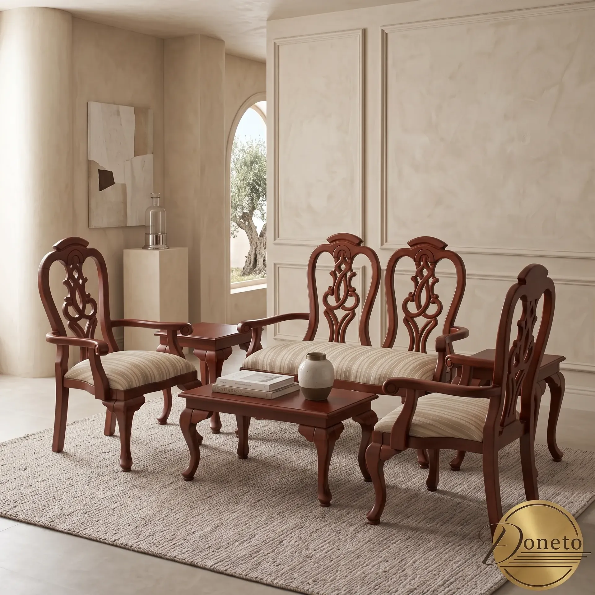 Recibidor Reina Ana 2-1-1 (Roble)